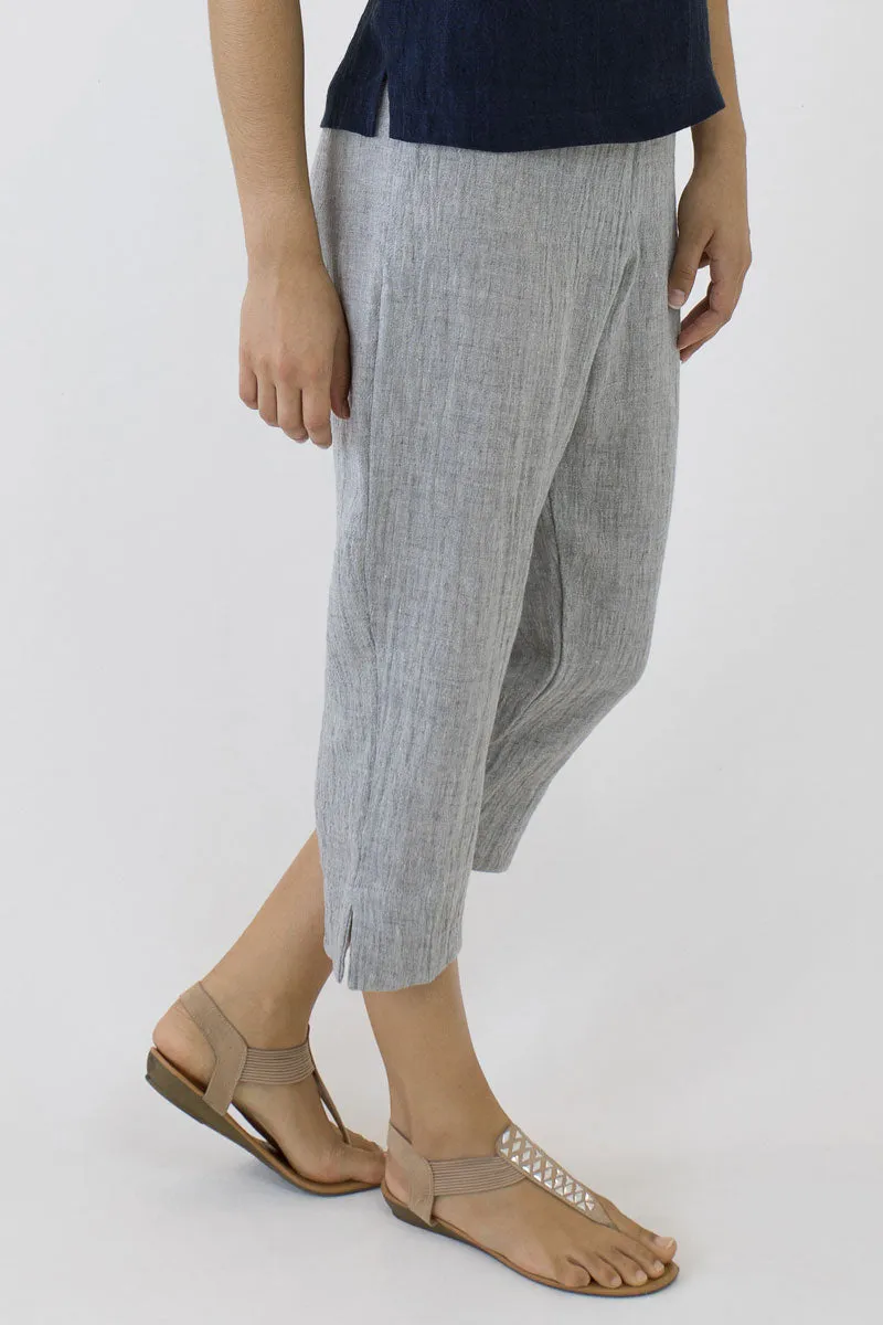 7/8 Length Pants in comfortable Crinkle Linen AC-06