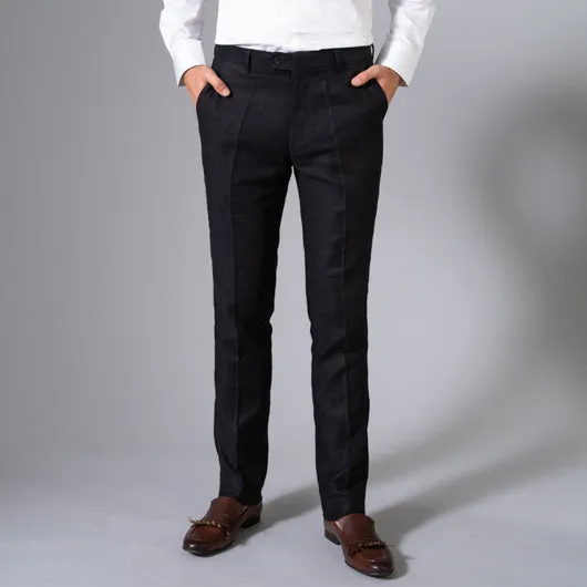 Amadeus Black Linen Pant