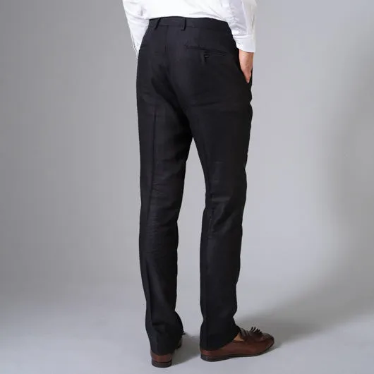 Amadeus Black Linen Pant