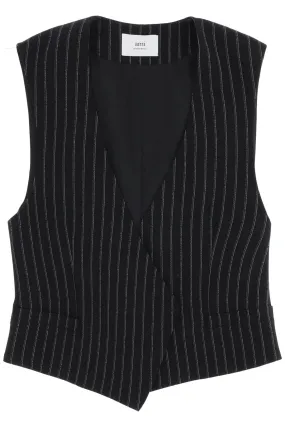 Ami Alexandre Matiussi Virgin Wool Pinstripe Waistcoat