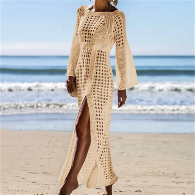 Ashore Swim Shop 2022 Crochet Tunic Beach Dress Cover-ups Summer Beach Dresses