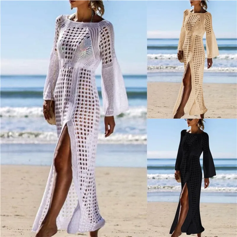 Ashore Swim Shop 2022 Crochet Tunic Beach Dress Cover-ups Summer Beach Dresses