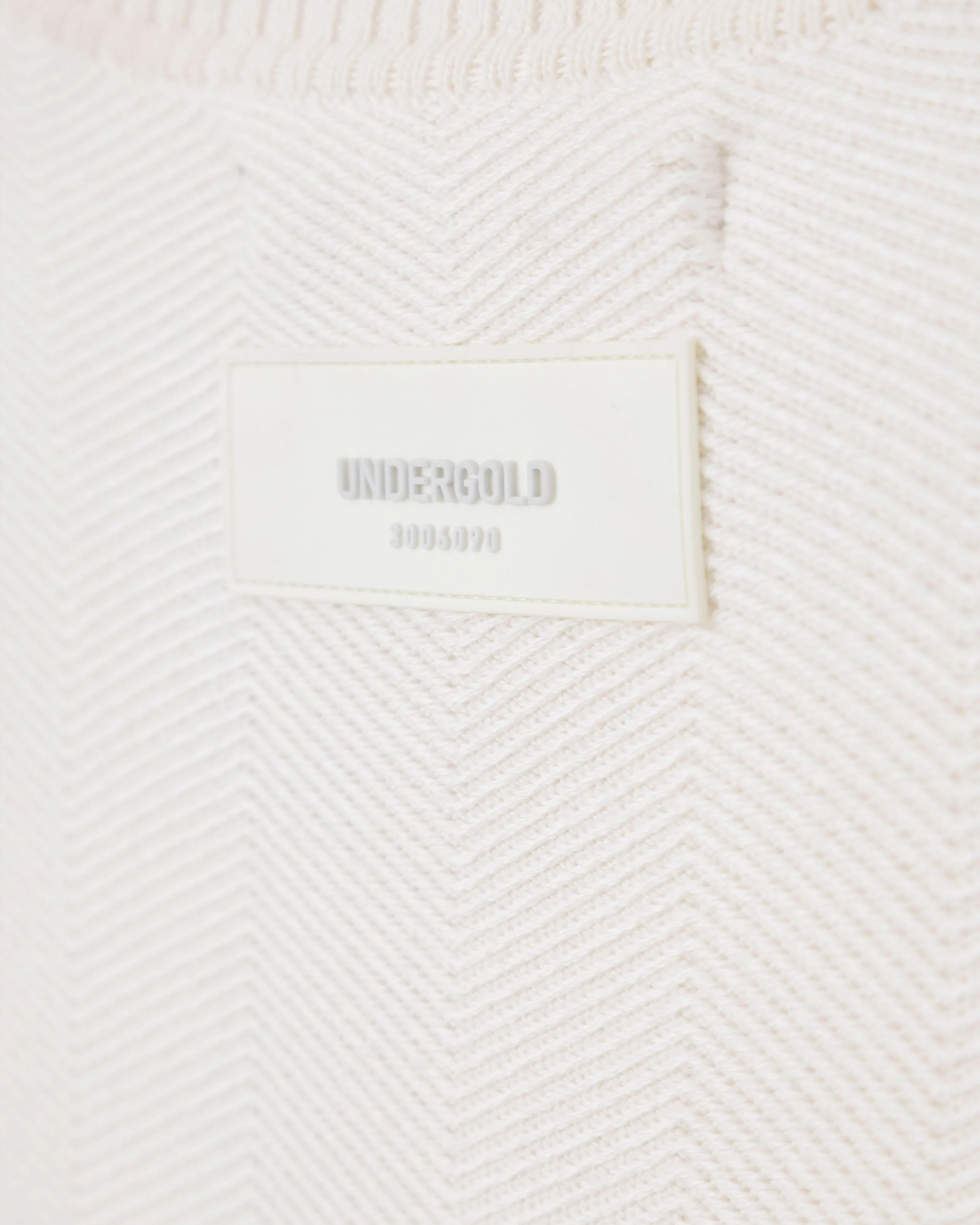 Basics Herringbone Knit Crewneck Cream