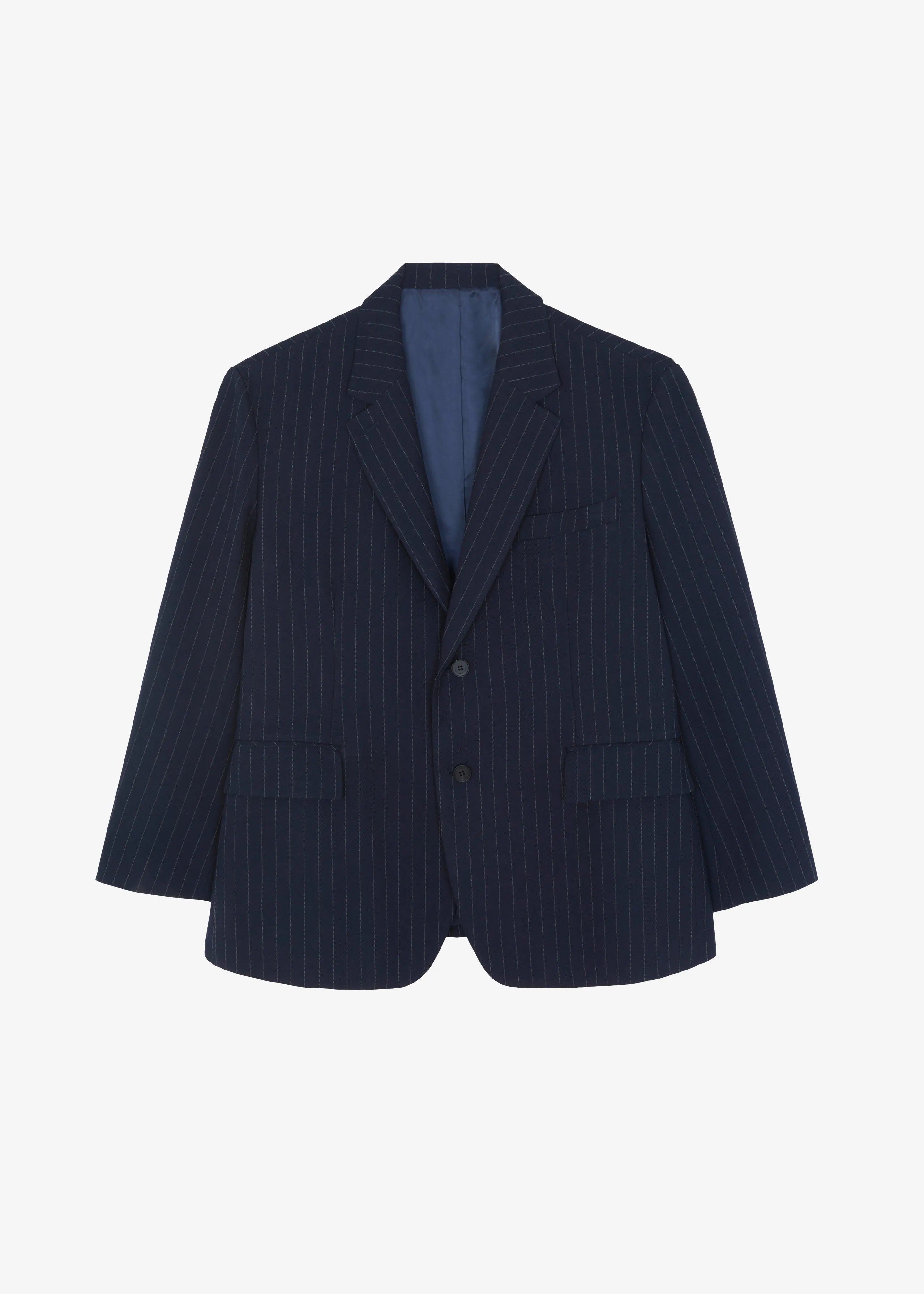 Beo Blazer - Navy/White Pinstripe