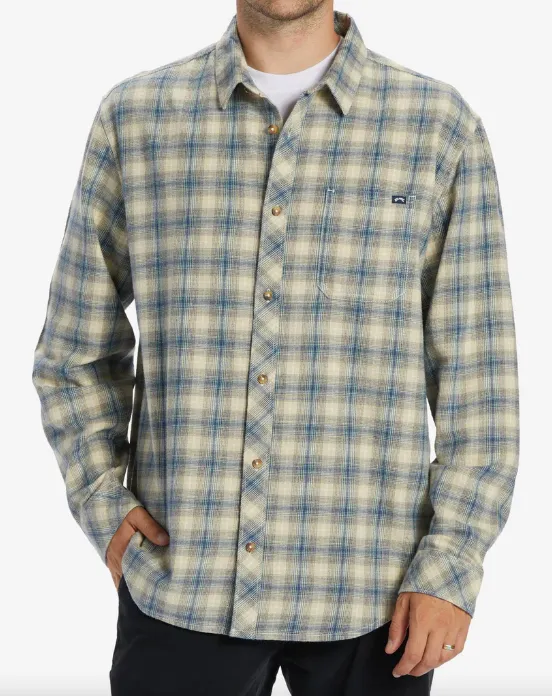 Billabong Mens Coastline Flannel - North Sea