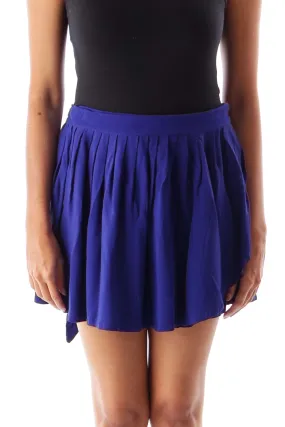 Blue Wrap Skirt