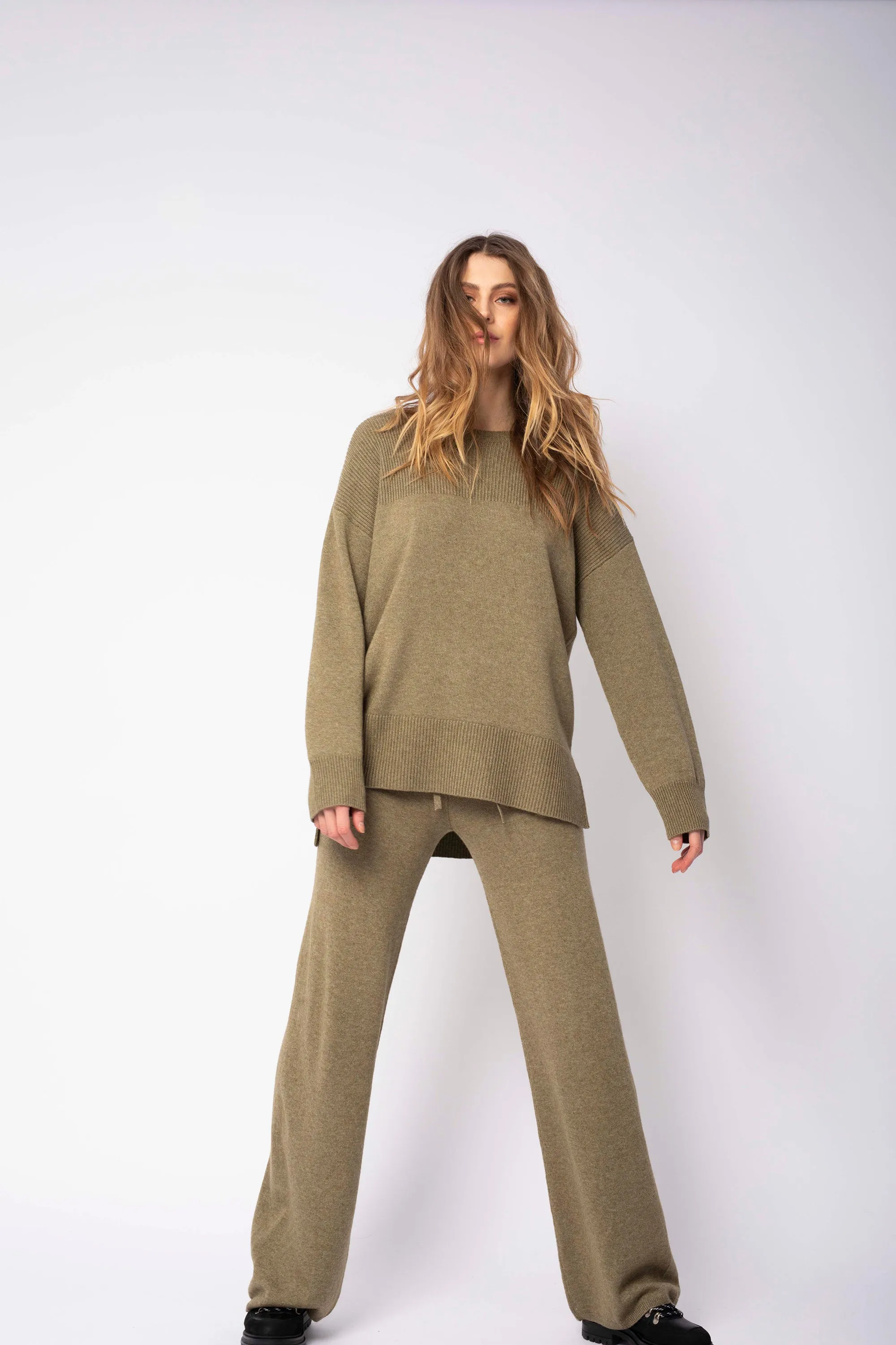 Butterfly Knit - Olive Melange