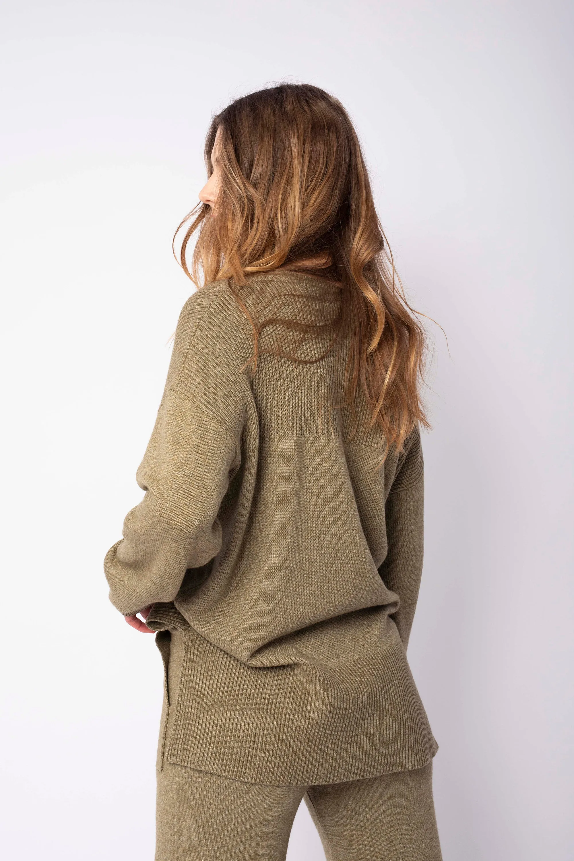 Butterfly Knit - Olive Melange