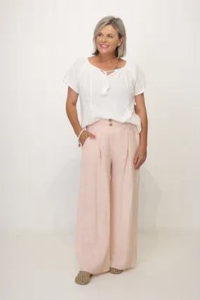 Button Linen Pant