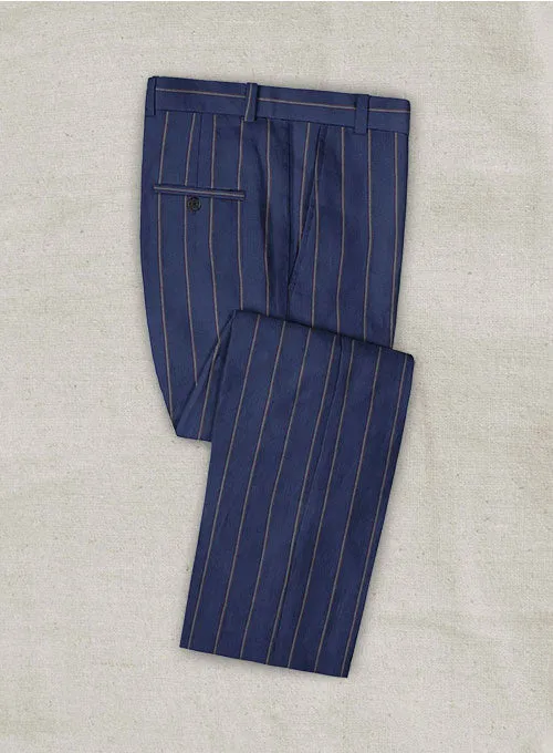 Caccioppoli Bianca Linen Pants