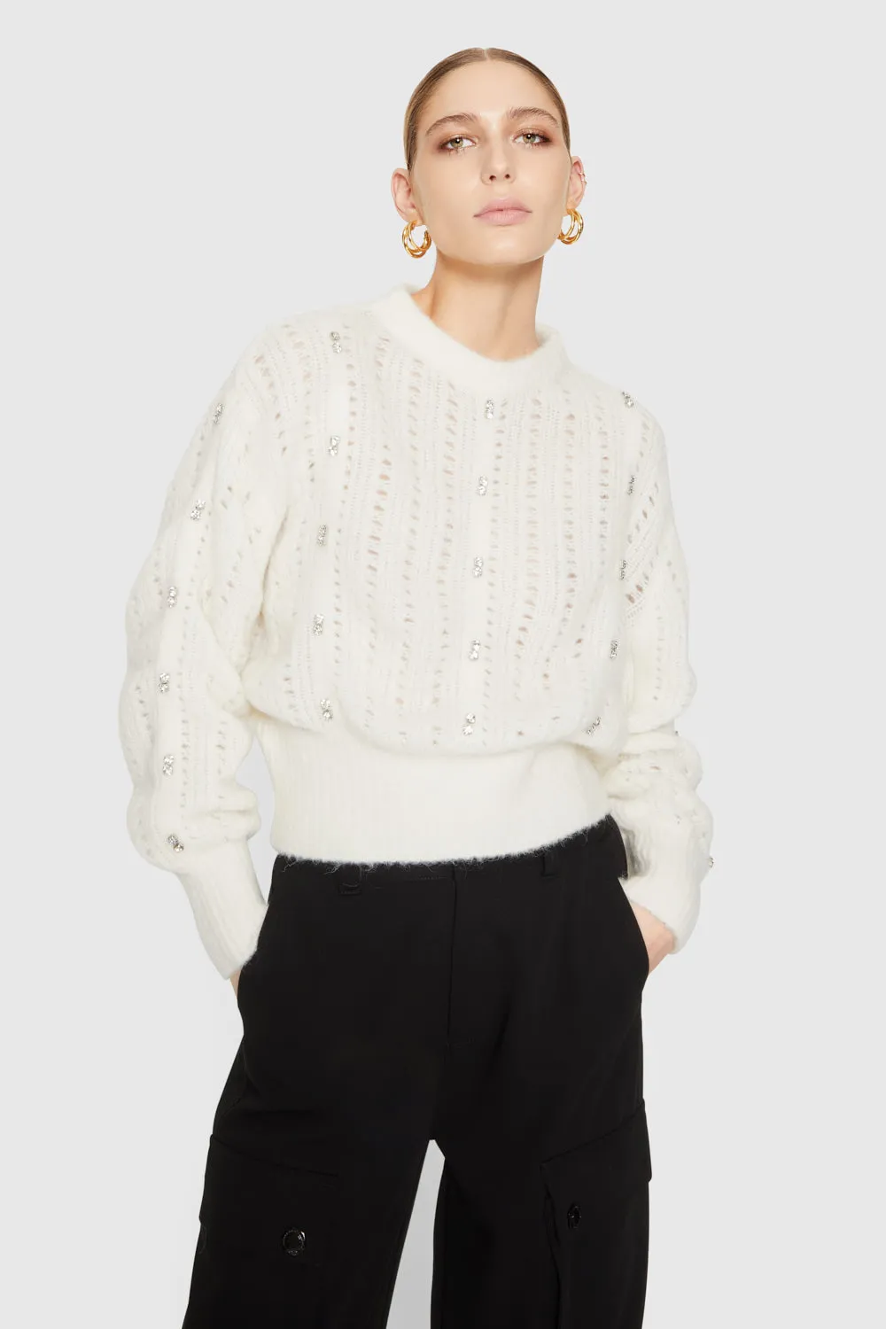 Cecilia Crystal Embellished Sweater