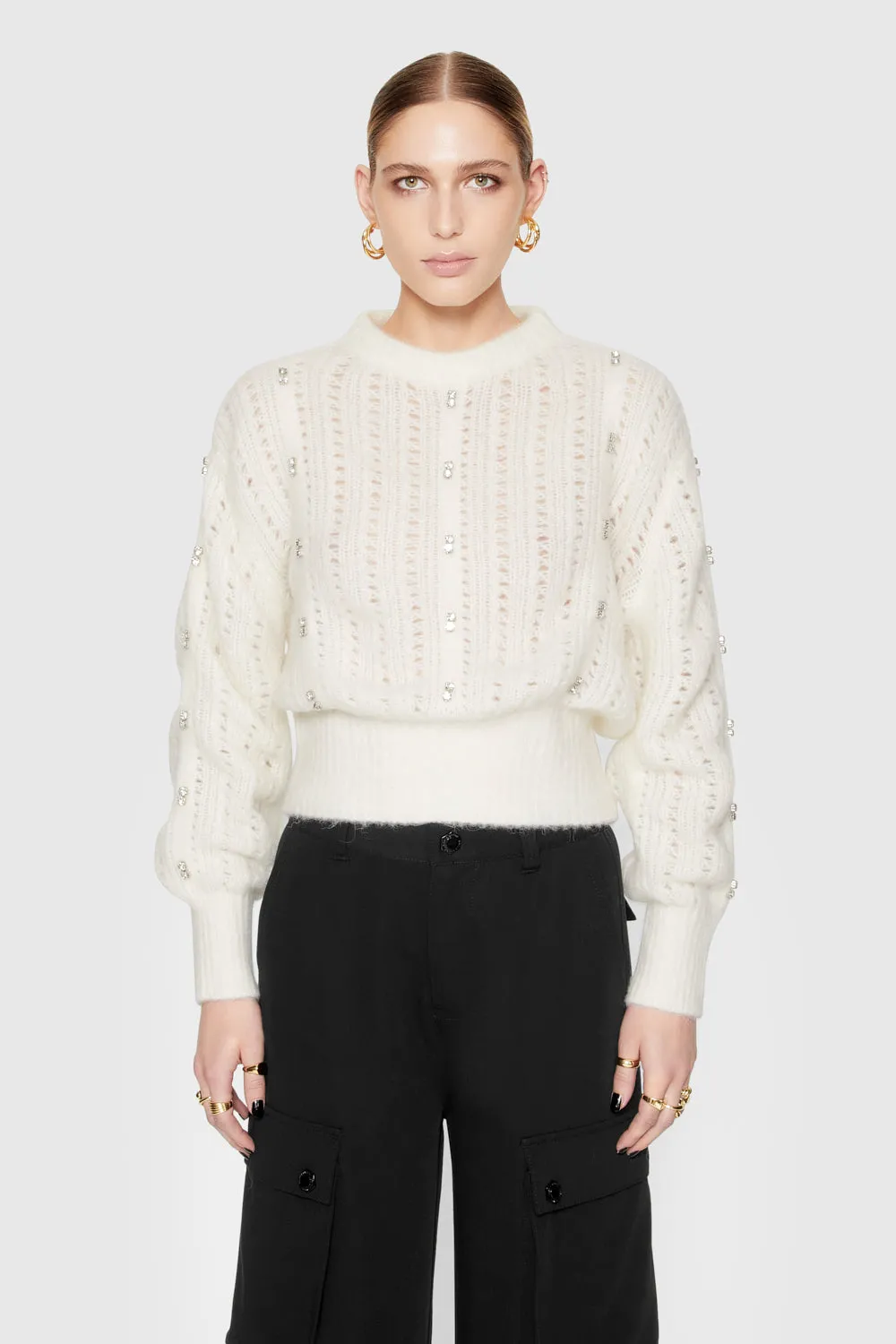 Cecilia Crystal Embellished Sweater