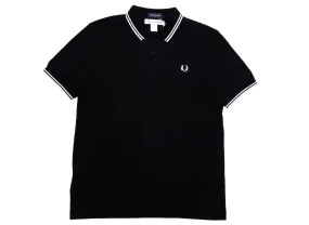 Comme des Garçons SHIRT x Fred Perry Strong Will Polo Shirt in Black xld