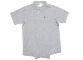 Comme des Garçons SHIRT x Lacoste Slanted S/S Polo Shirt in Grey