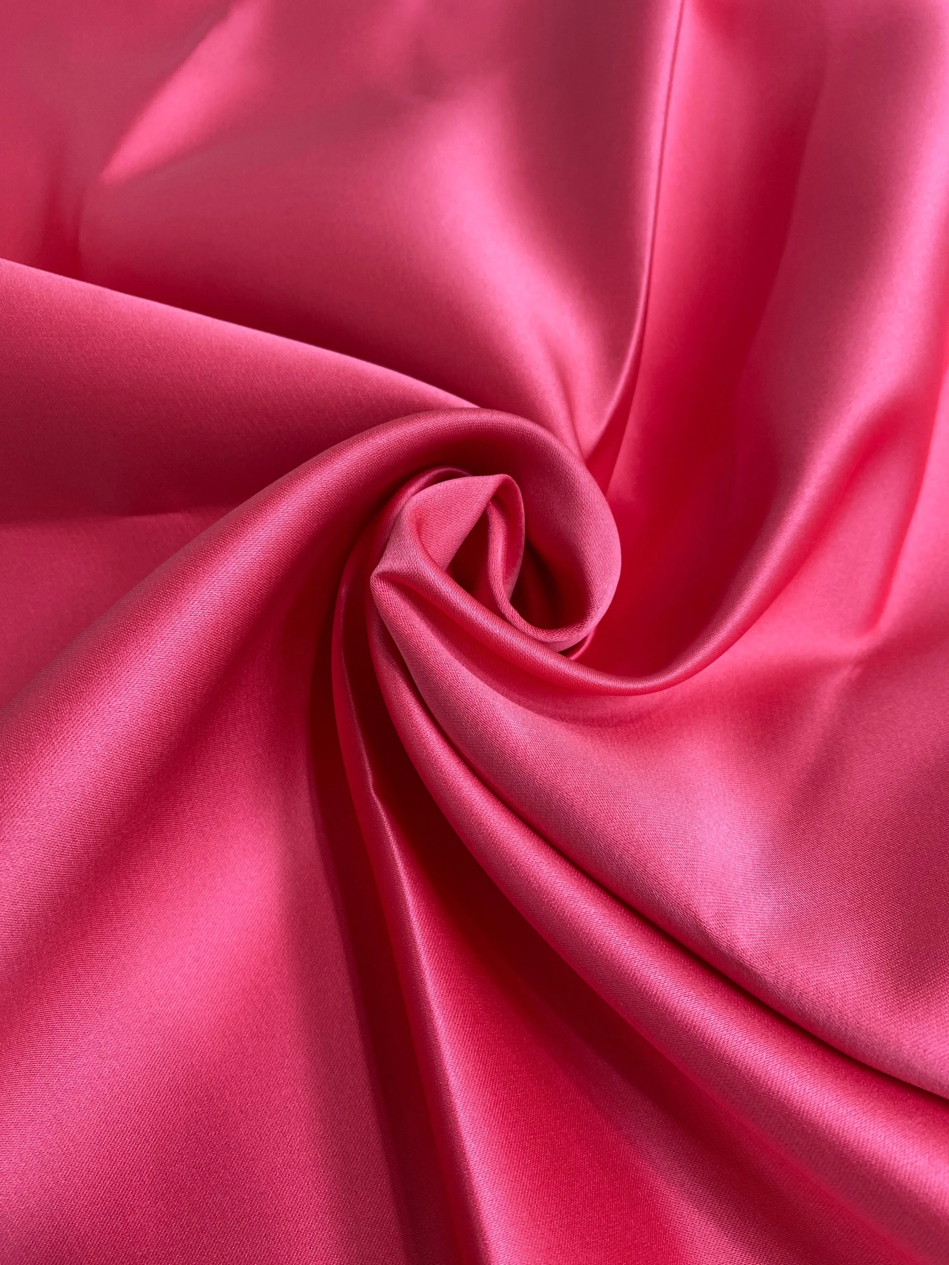 Coral Italian Double Face Poly Satin