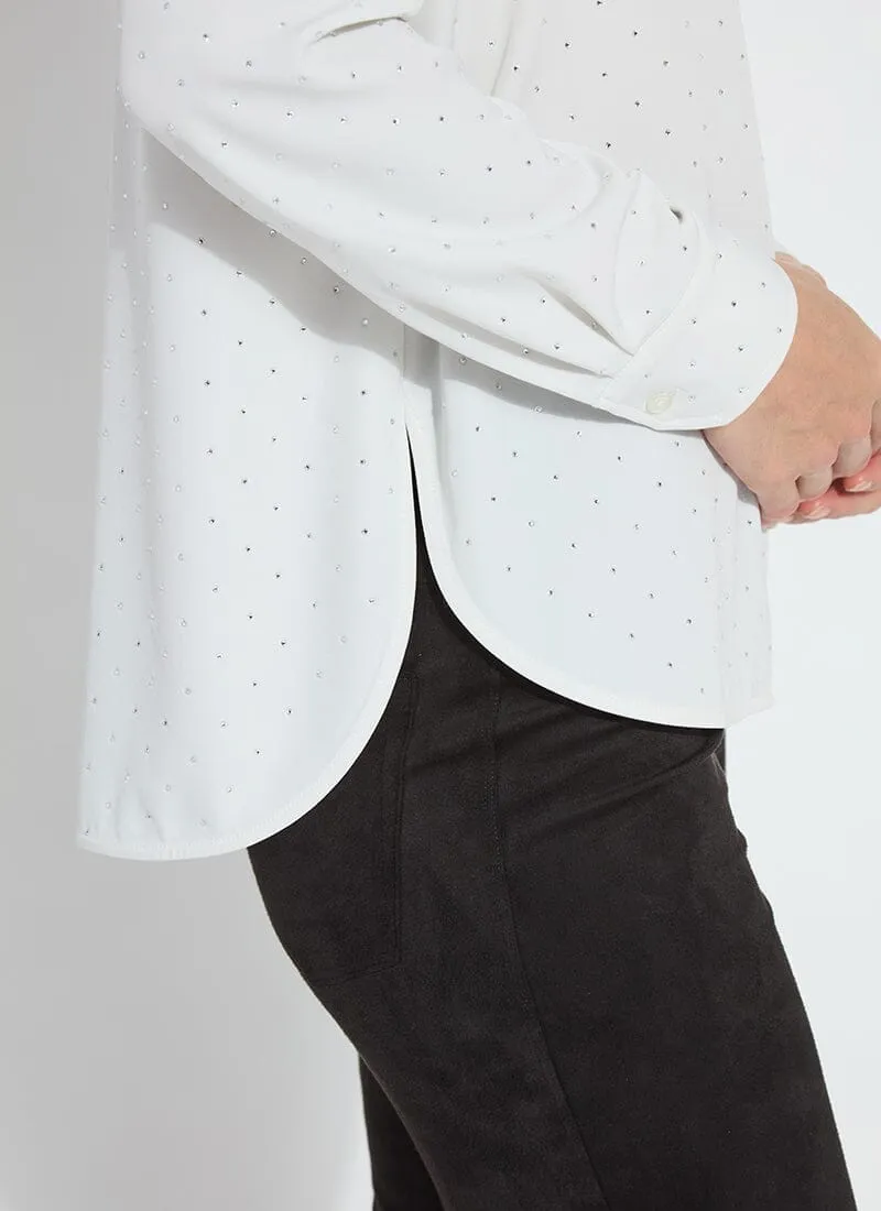 Crystal Embellished Parker Shirt Curvy