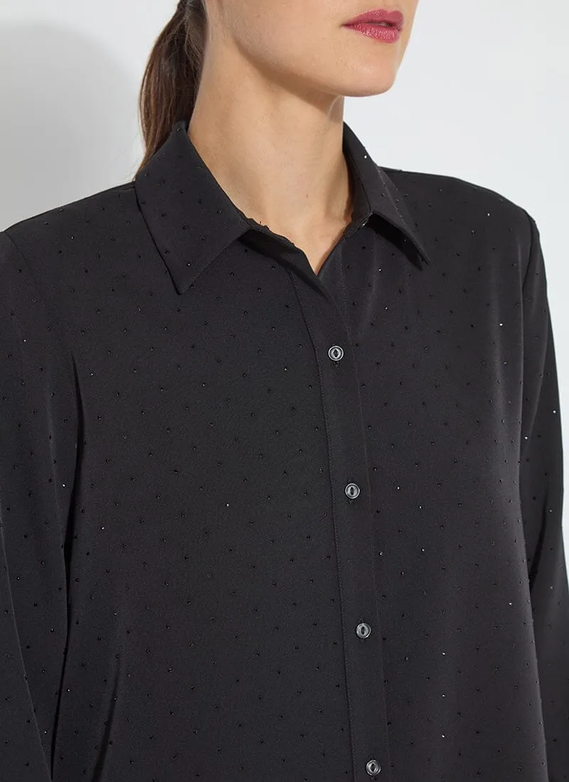 Crystal Embellished Parker Shirt Curvy