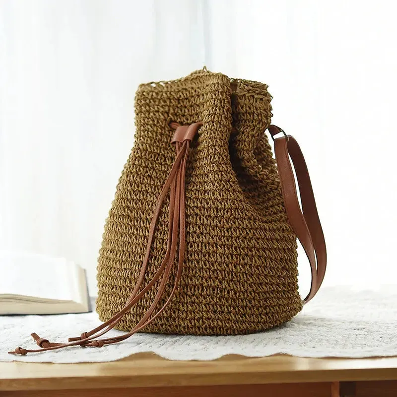 Drawstring Woven Bag