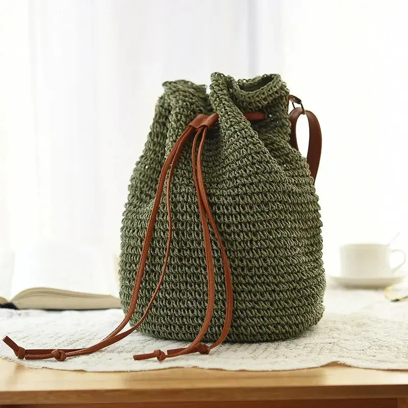 Drawstring Woven Bag