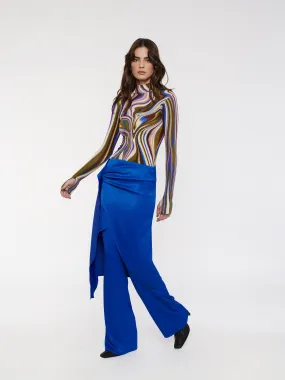 ELONA wrap skirt - cobalt blue