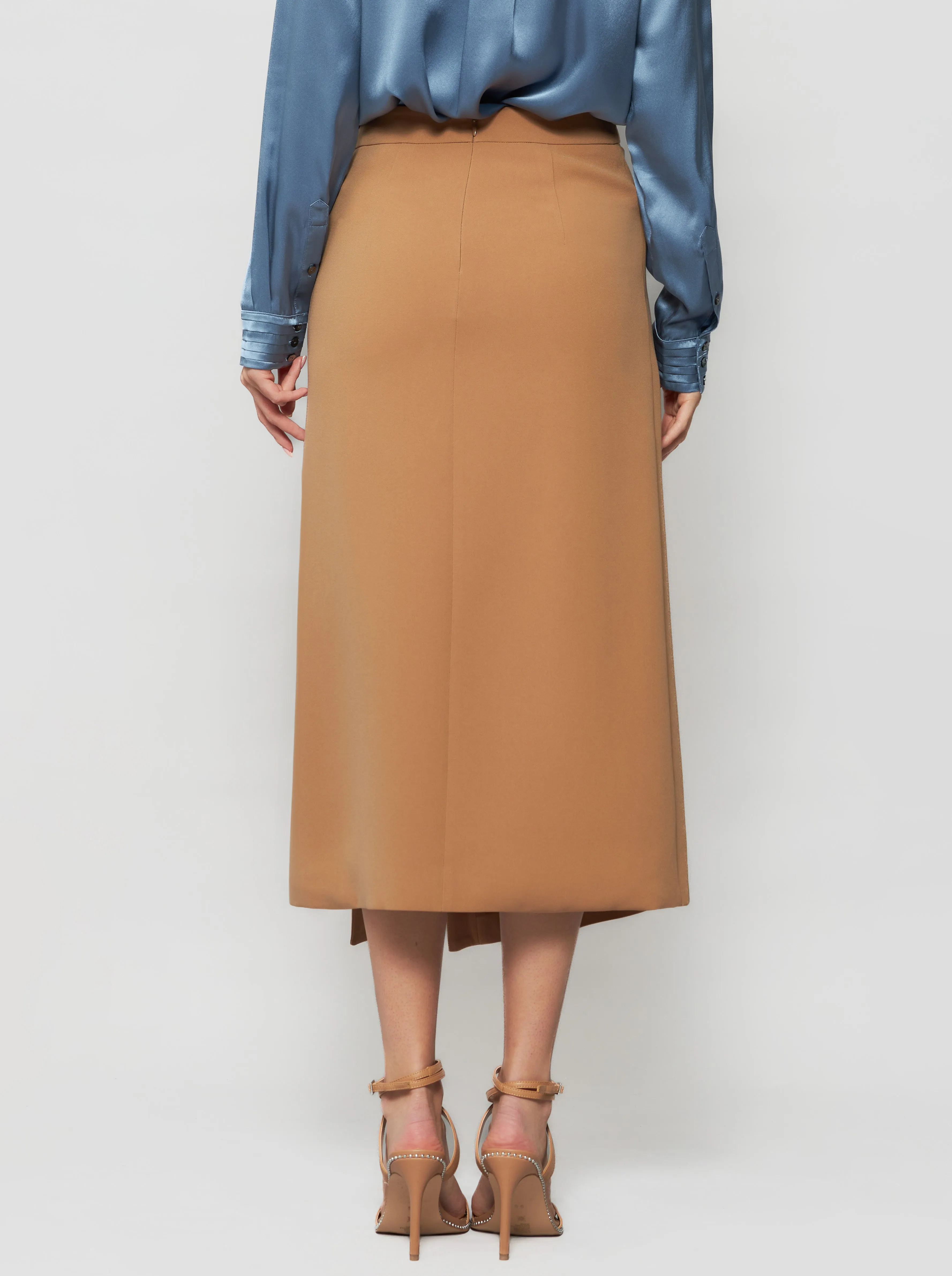 Gina Crepe Wrap Skirt