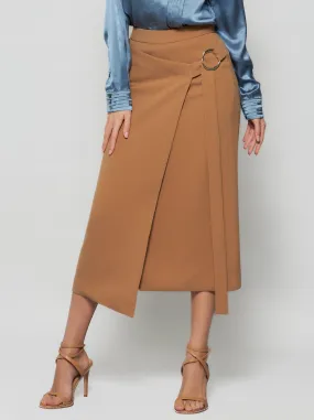 Gina Crepe Wrap Skirt