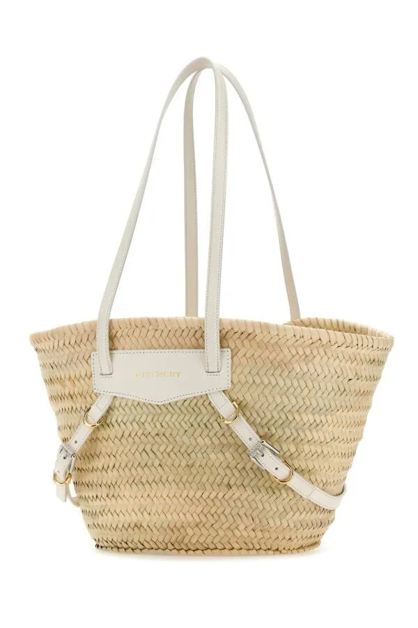 Givenchy Women Straw Small Voyou Basket Shopping Bag