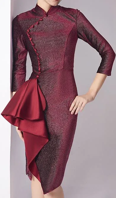 Glitter Cheongsam Dress