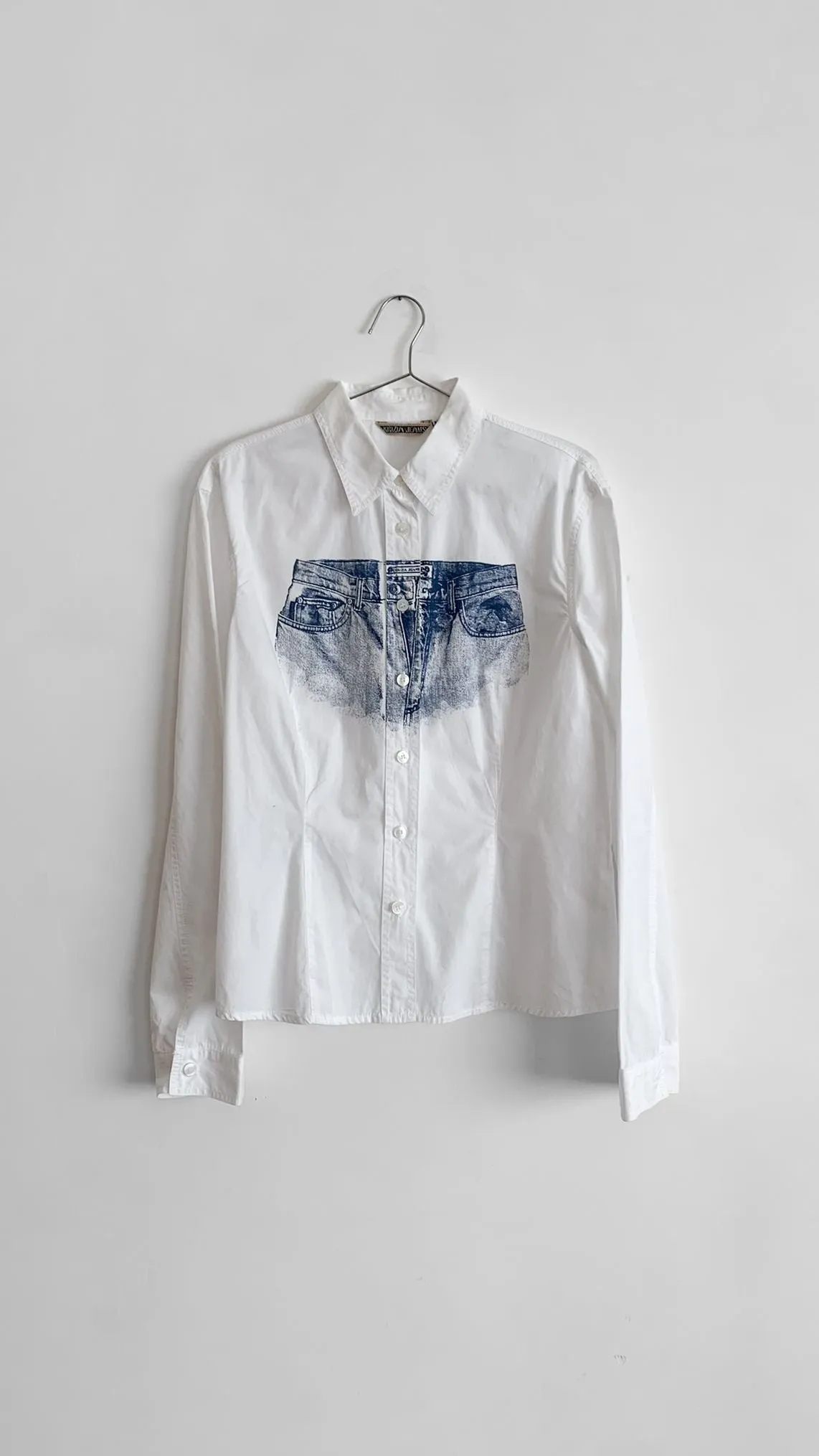 Krizia Trompe L'oeil Button-up