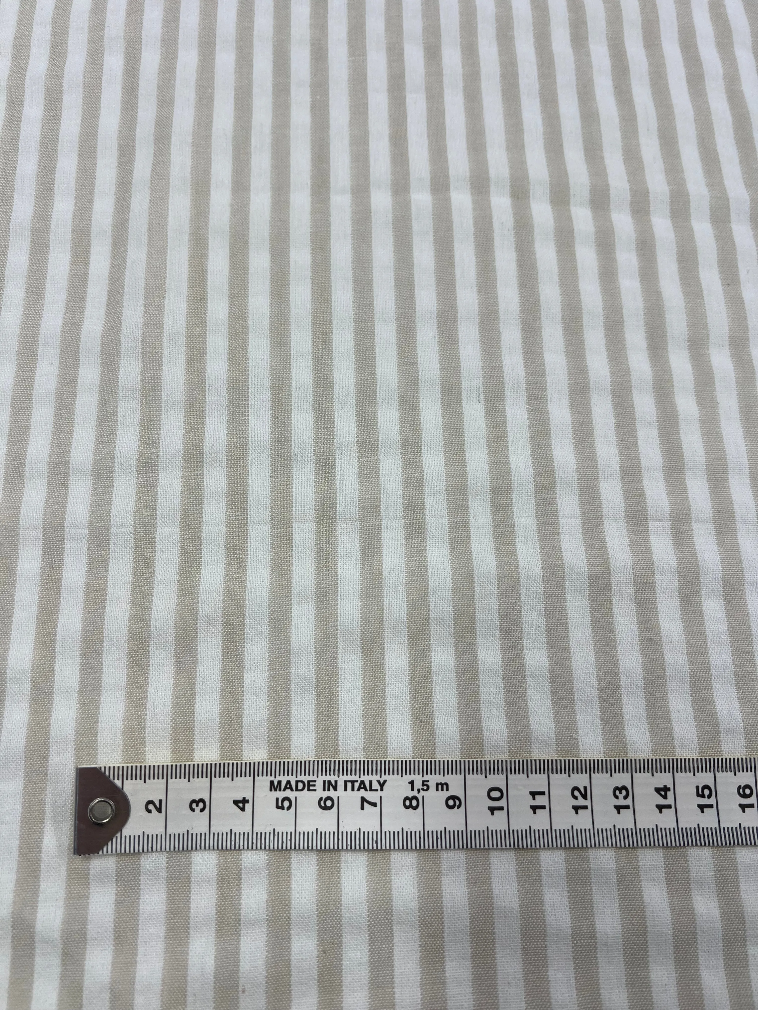 Linen Cotton - Arctic Wolf Stripe - 145cm