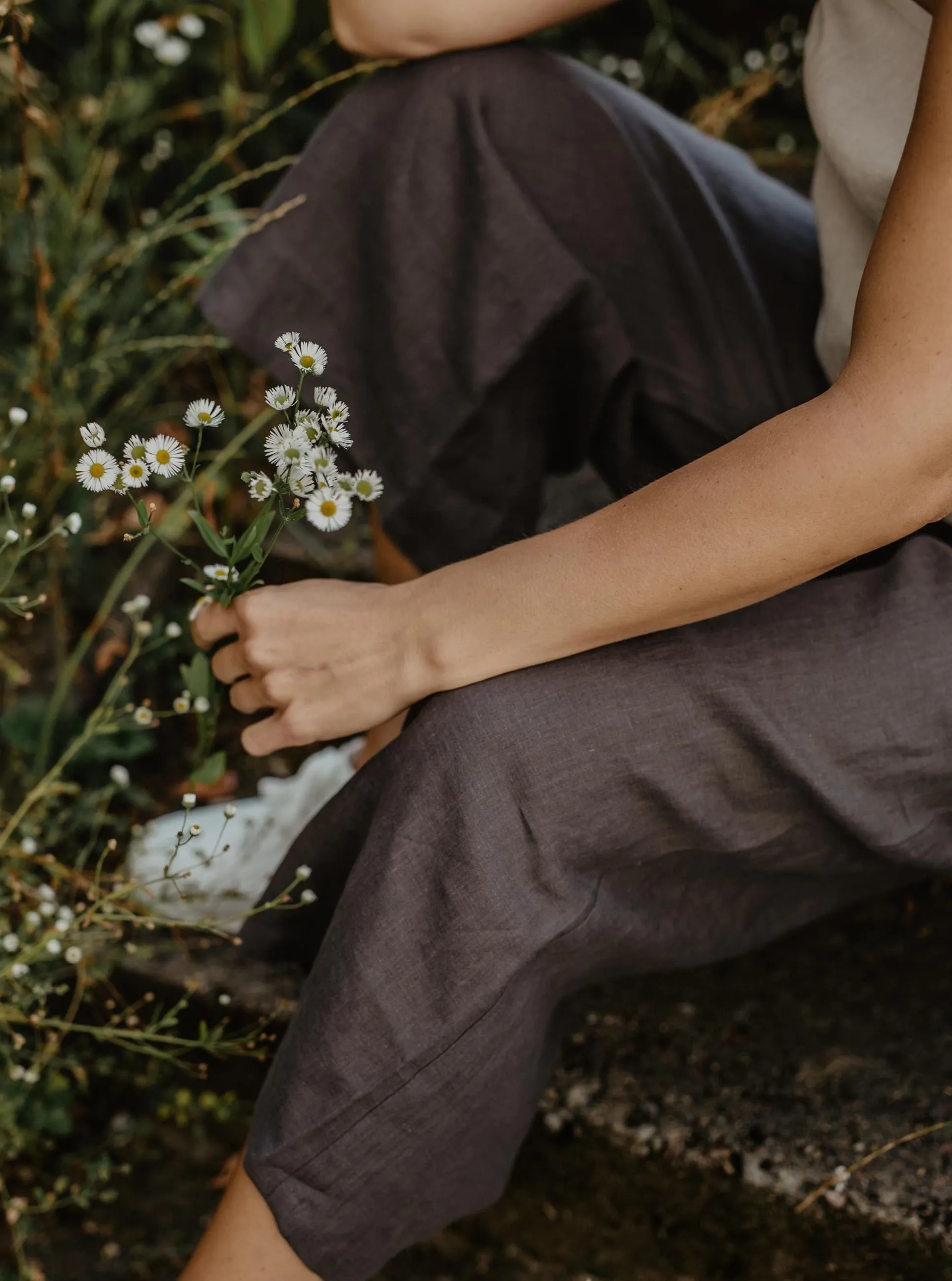 Linen Pants Tokyo - Charcoal