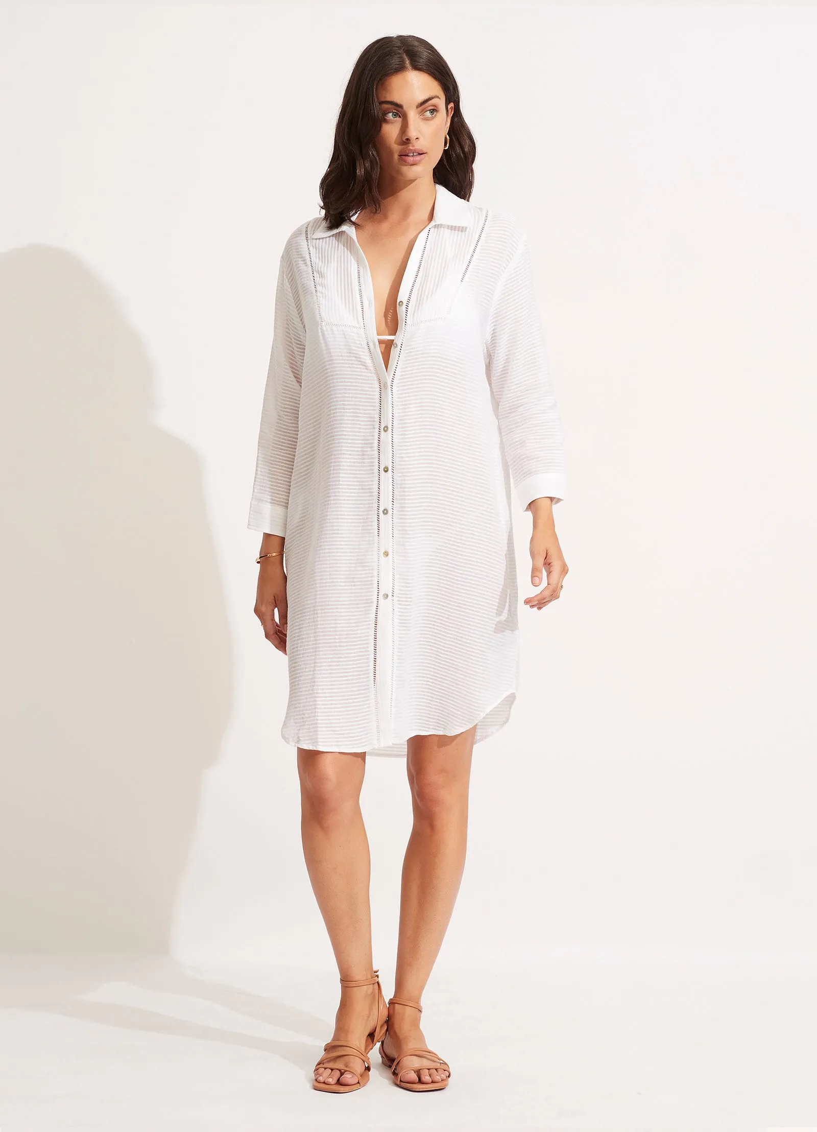 Longshore Cover Up - White