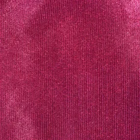 Magenta Pink Holographic Shimmer Glitter Spandex Fabric