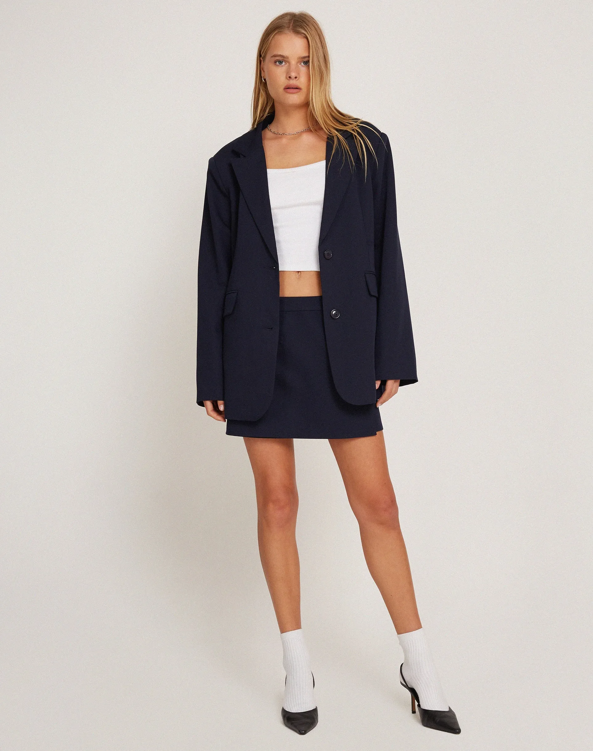 Maiwa Blazer in Tailoring Navy