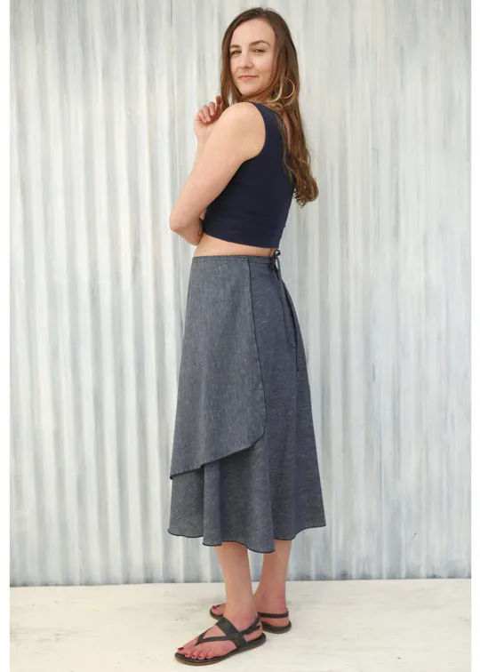 Midnight Tennessee Wrap Skirt