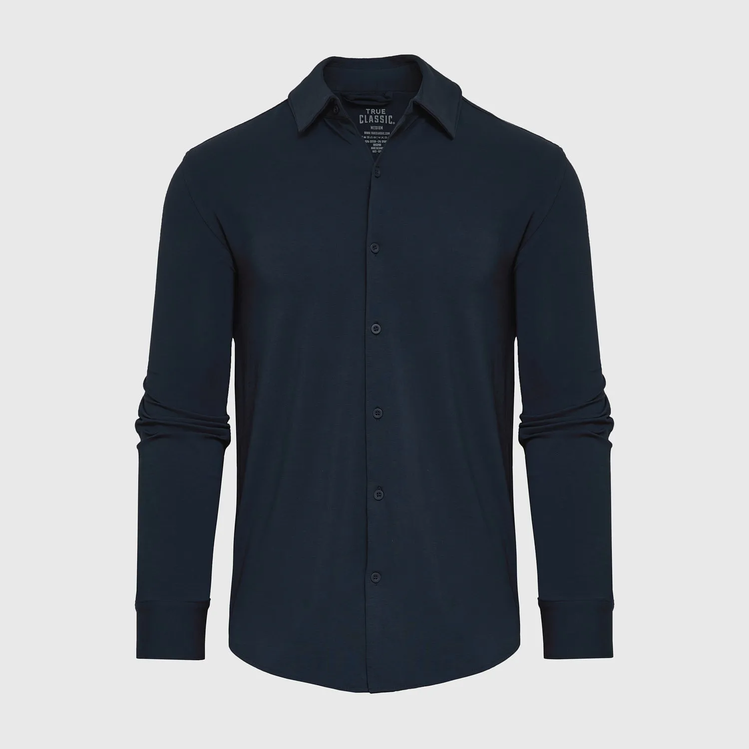 Navy Long Sleeve Knit Shirt