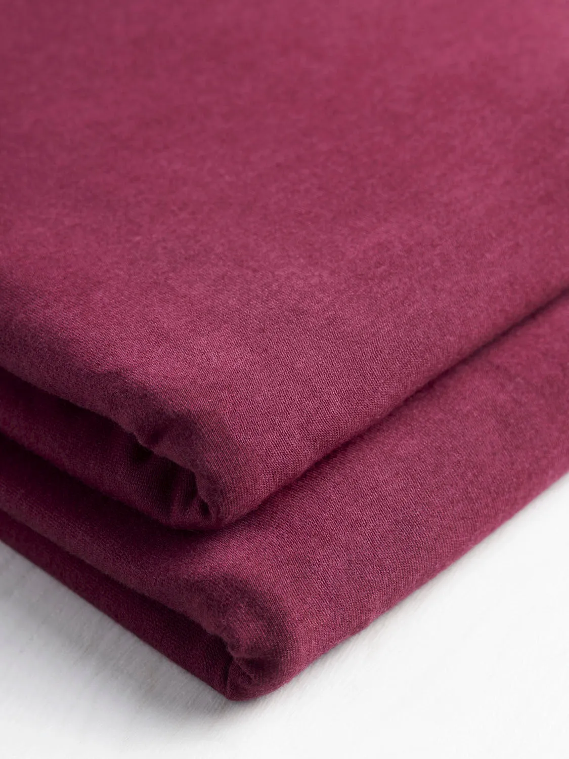 Organic Cotton   Tencel Stretch Knit Jersey - Raspberry