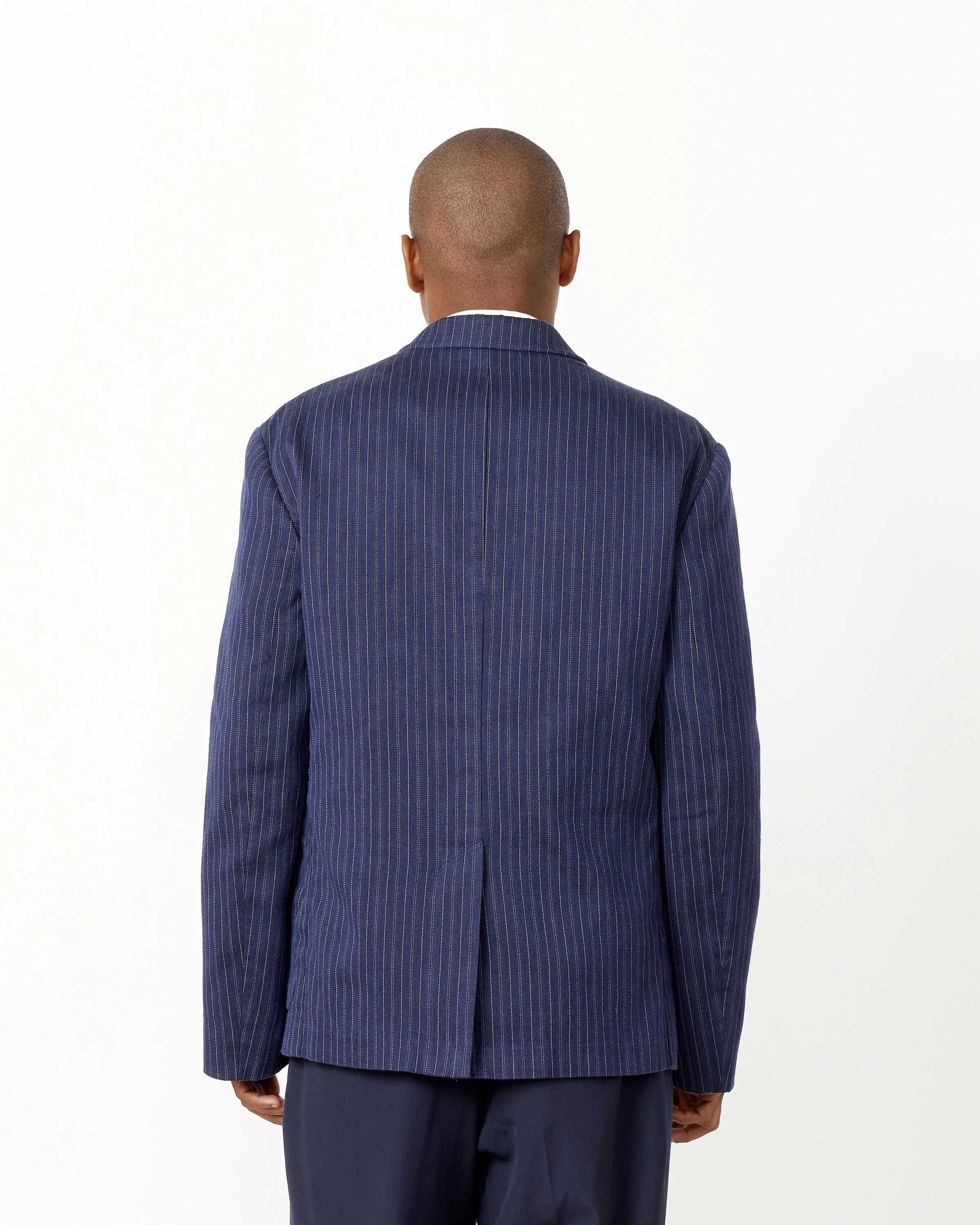 Pinstripe Double-Breasted Jacket