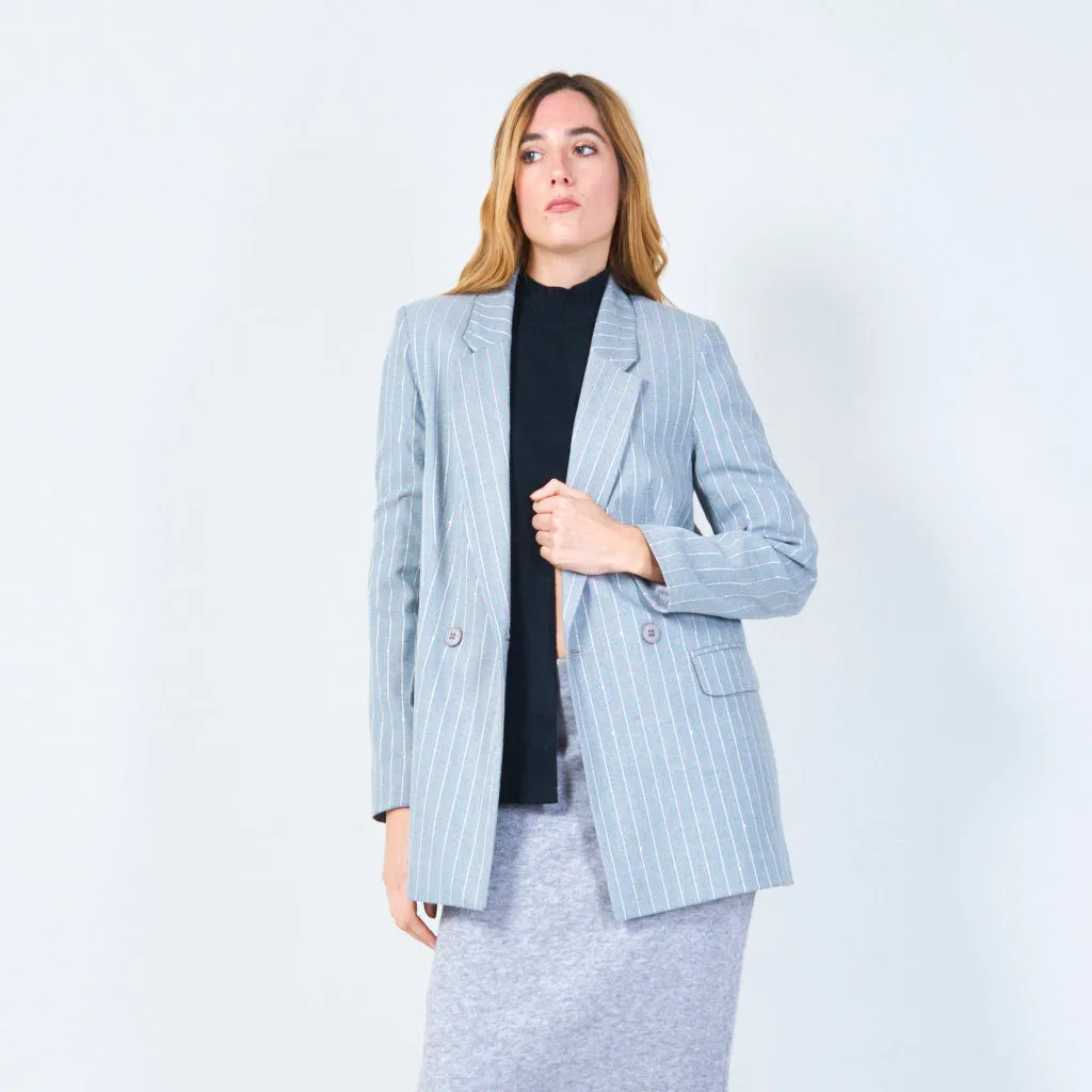 Pinstripe oversized blazer wholesale