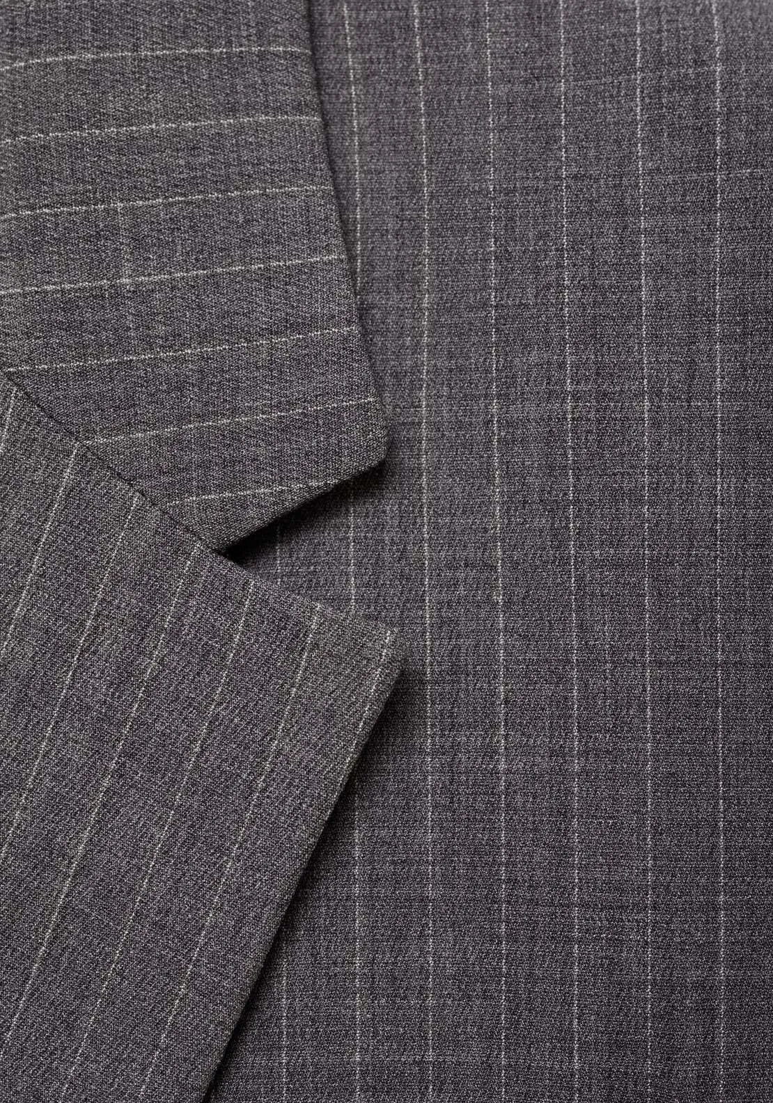 Pinstripe suit blazer - Gray