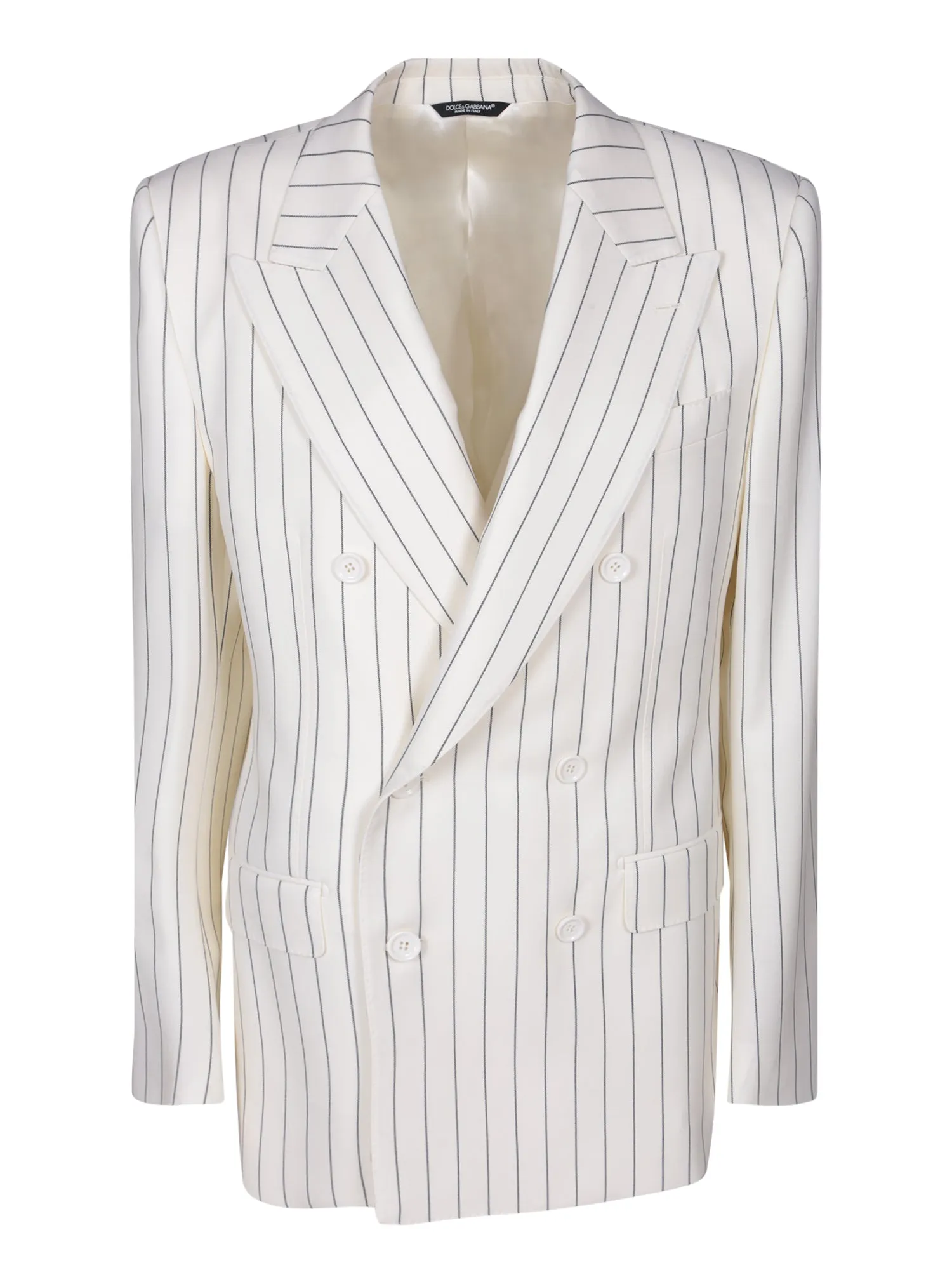 Pinstripe white/black jacket