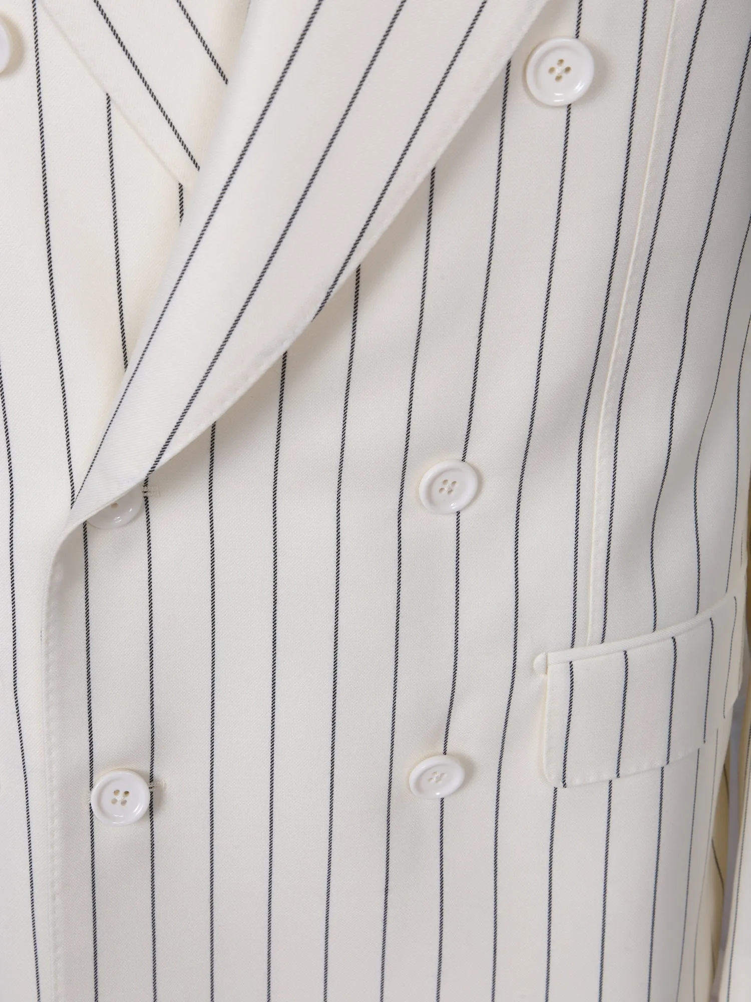 Pinstripe white/black jacket