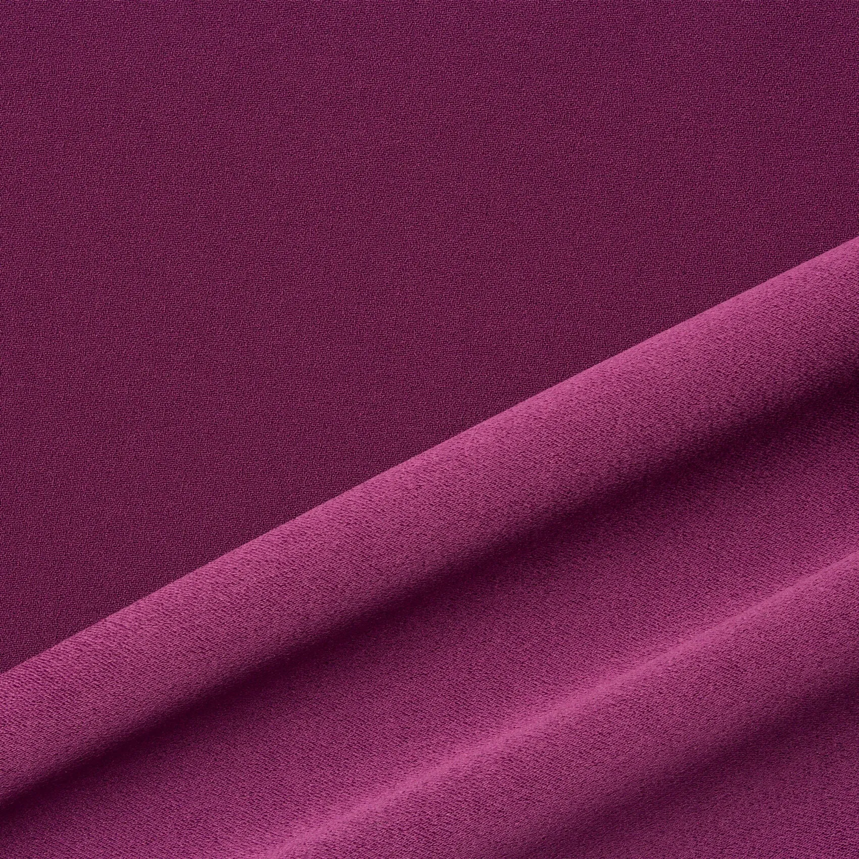 Plum Purple Satin Backed Crêpe