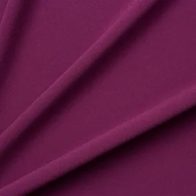 Plum Purple Satin Backed Crêpe