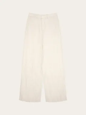 POSEY natural linen pants - Light feather gray