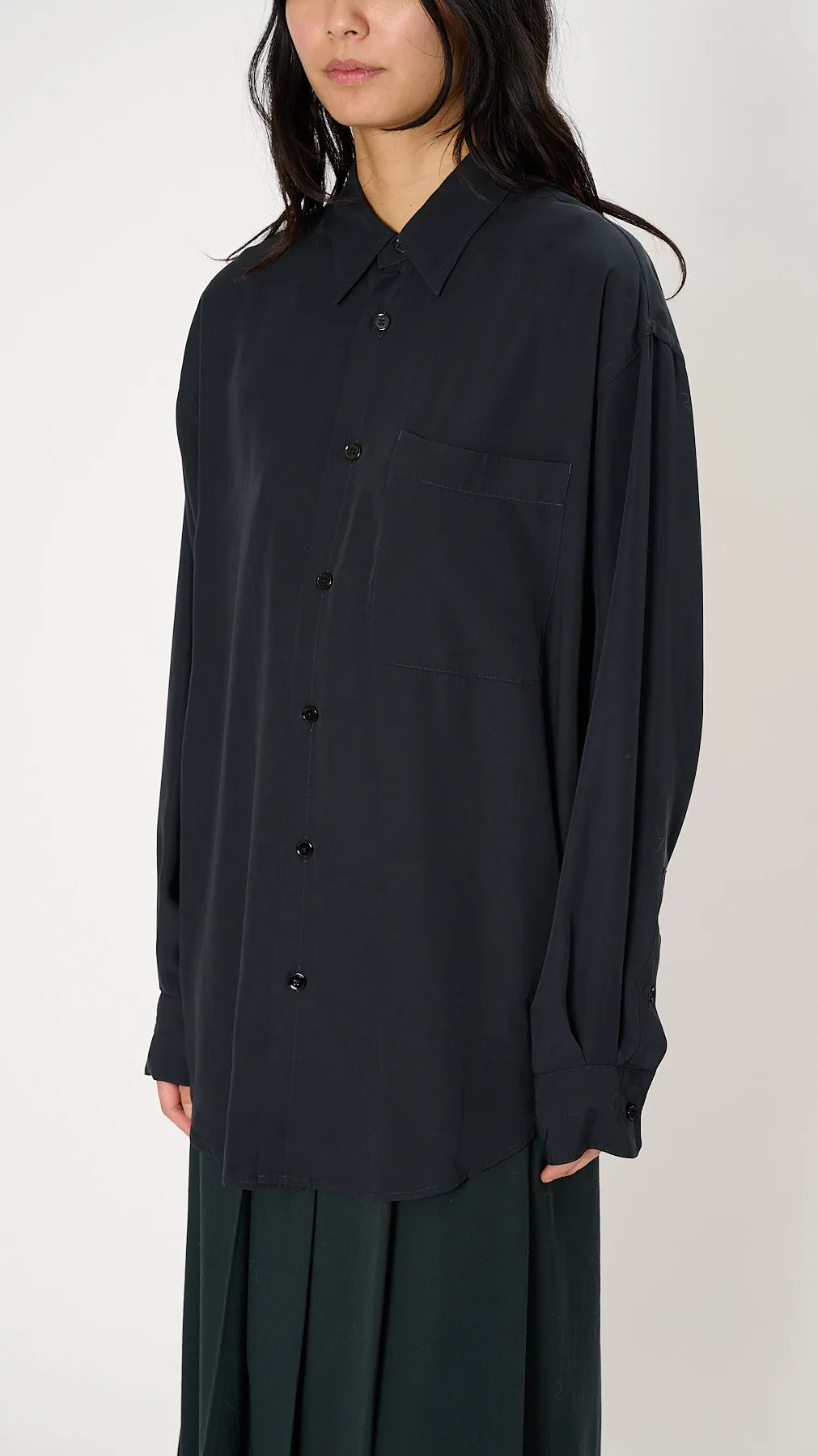 Relaxed Shirt in Midnight Blue