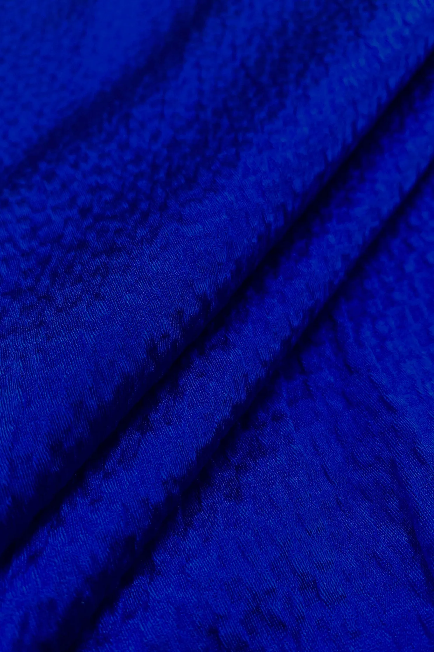 Sapphire Hammered Silk Satin