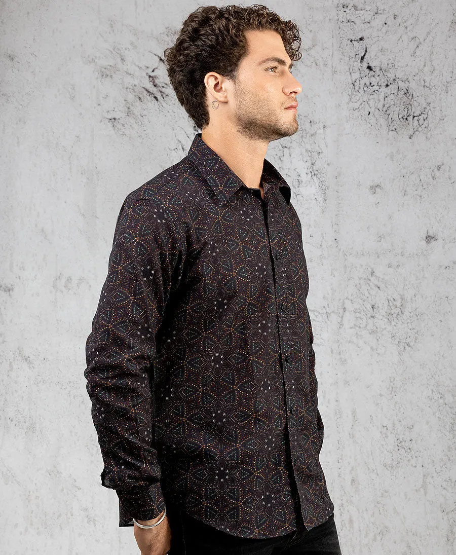 SOL - Seed Of Life - "Anahata" LS Premium Button Up