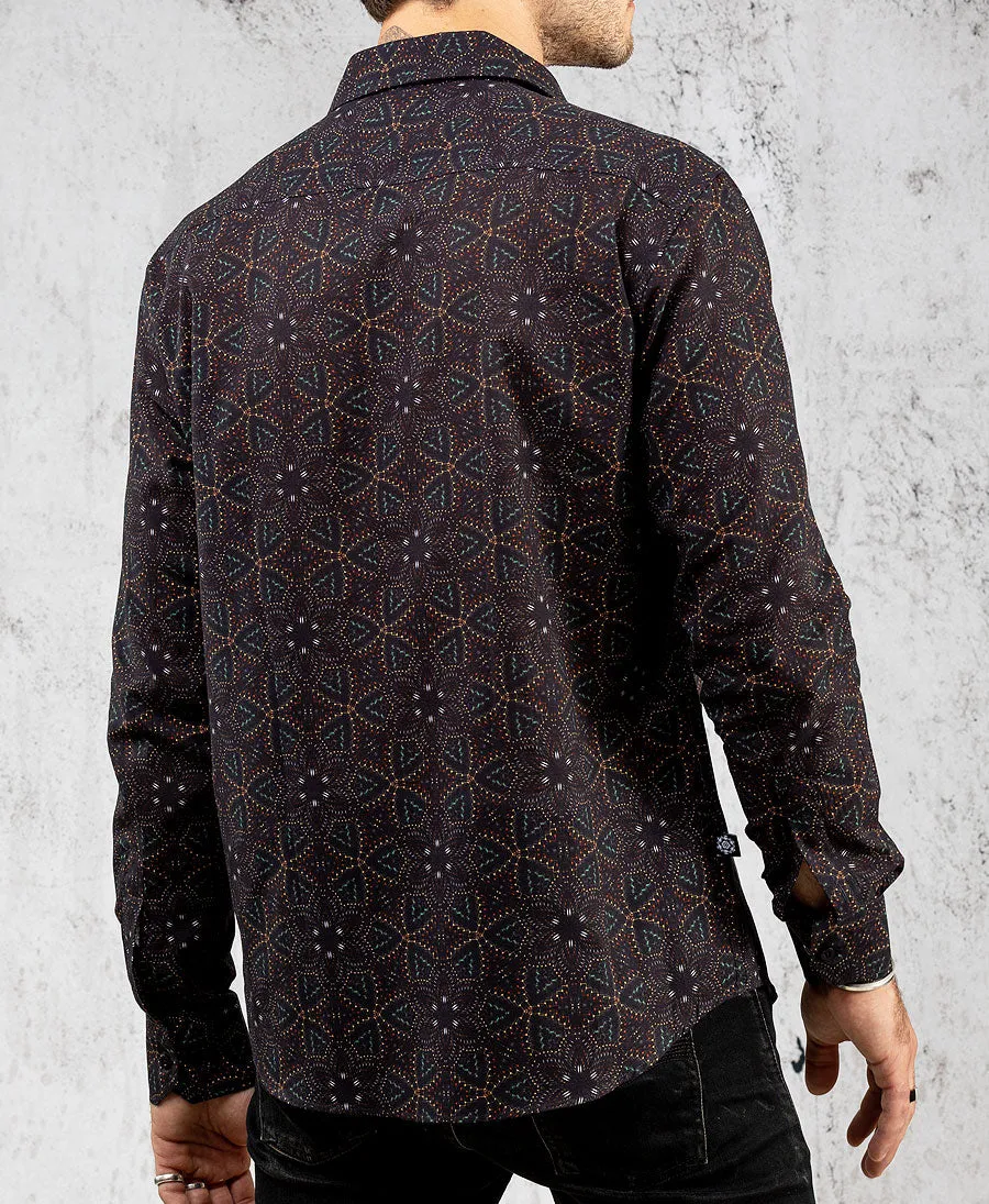 SOL - Seed Of Life - "Anahata" LS Premium Button Up