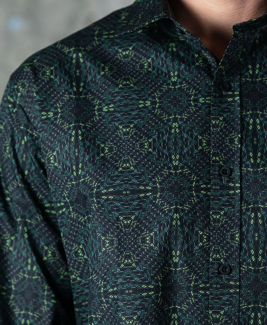 SOL - Seed Of Life  - "Hexit" LS Premium Button Up